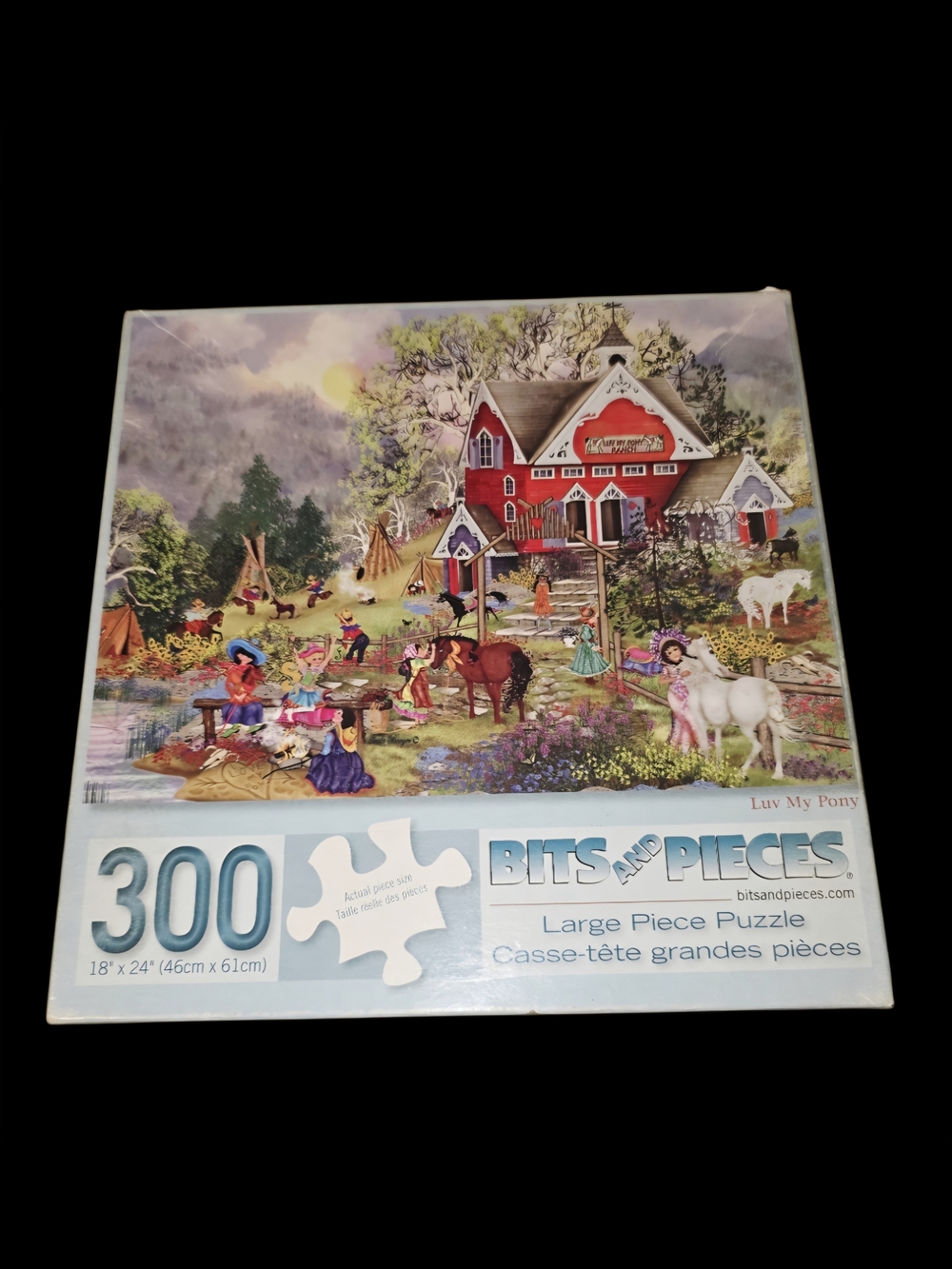 Bits and Pieces 300-Piece 'Luv My Pony' Puzzle - Colorful Multi